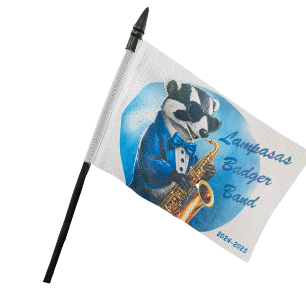 4x6 White Flag Badger Band