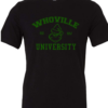 Whoville University in Green on Black mockup