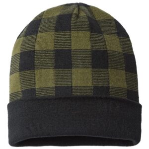 USA-Made Plaid Beanie