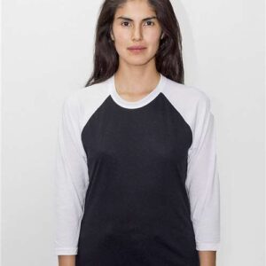 USA-Made Three Quarter Sleeve Raglan Baseball T-Shirt