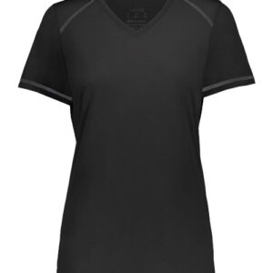 Women's Super Soft-Spun Poly V-Neck T-Shirt