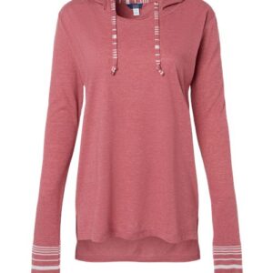 Women's Heathered Jersey Hooded Tunic