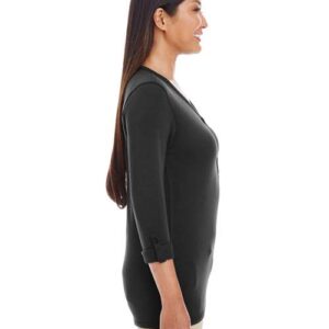 Women's Perfect Fit™ Y-Placket Convertible Sleeve Knit Top