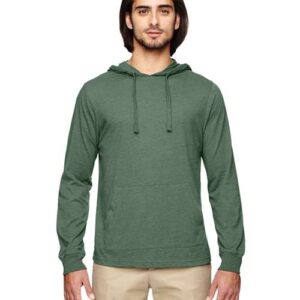 Eco Jersey Pullover Hooded Long Sleeve T-Shirt