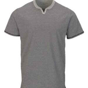 Men's Striped V-Notch T-Shirt