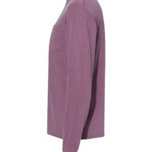 Garment-Dyed Heavyweight Long Sleeve Pocket T-Shirt