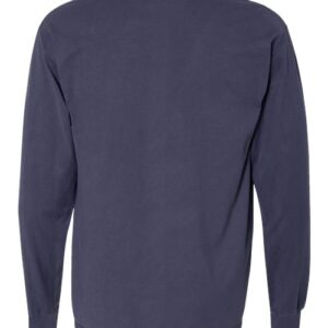 Garment-Dyed Long Sleeve T-Shirt With a Pocket