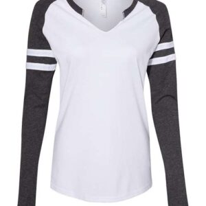 Women's Fine Jersey Mash Up Long Sleeve T-Shirt