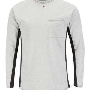 Long Sleeve FR Two-Tone Base Layer with Concealed Chest Pocket - EXCEL FR