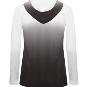 Women's Ombre Long Sleeve Hooded T-Shirt