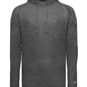Tri-Blend Surplice Hooded Long Sleeve T-Shirt