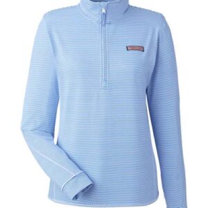 Women's Microstripe Sankaty Half-Zip Pullover