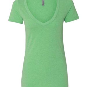 Women’s CVC Deep V-Neck T-Shirt