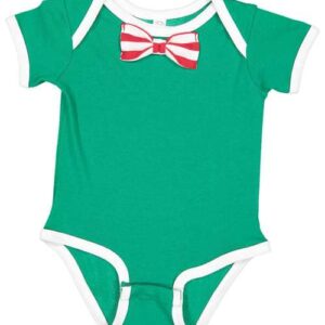 Baby Rib Infant Bow Tie Bodysuit