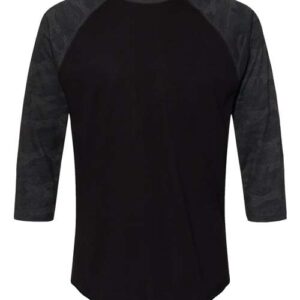Men's Baseball Fine Jersey Three-Quarter Sleeve Tee