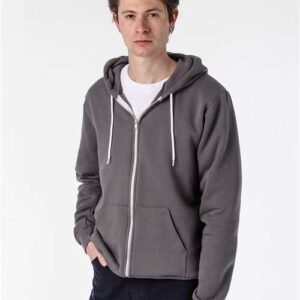 Unisex USA-Made Flex Fleece Full-Zip Hooded Sweatshirt