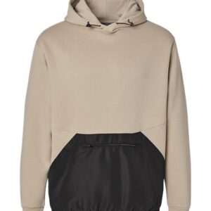 Unisex Mixed Media Hooded Sweatshirt