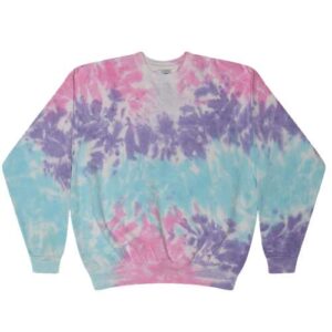 Unisex Tie-Dyed Fleece Crewneck Sweatshirt