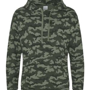 Unisex Camo Hooded Sweatshirt