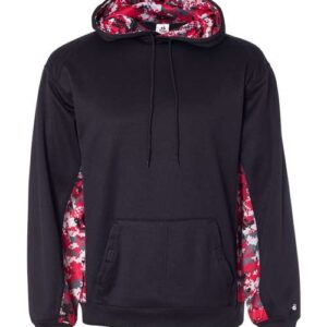 Men's Digital Camo Colorblock Performance Fleece Hooded Sweatshirt
