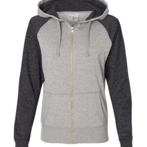 Women’s Glitter French Terry Full-Zip Hooded Sweatshirt