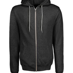 Unisex Retro Heather Full-Zip Hooded Sweatshirt
