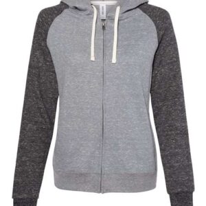 Women's Snow Heather French Terry Full-Zip Hooded Sweatshirt