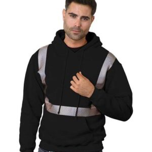 Unisex USA-Made High Visibility Hooded Sweatshirt