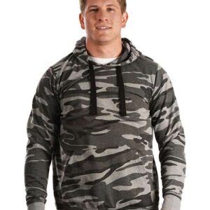 Men's Enzyme-Washed French Terry Hooded Sweatshirt