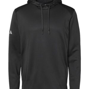 Men's Textured Mixed Media Hooded Sweatshirt